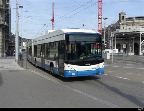 Vbz Hess Trolleybus Nr Unterwegs Auf Der Linie In Der Stadt