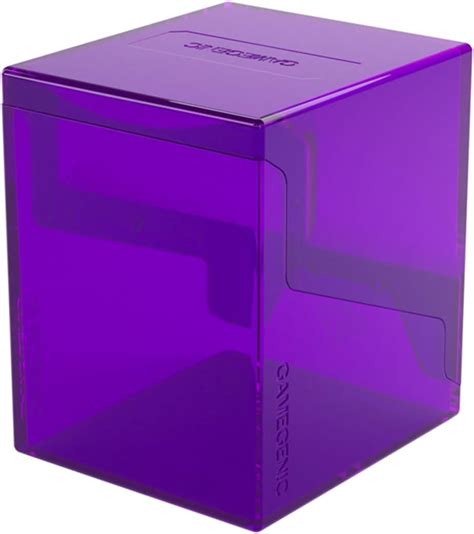 GameGenic Deck Box Bastion XL Purple 100ct Durable And Sturdy TCG