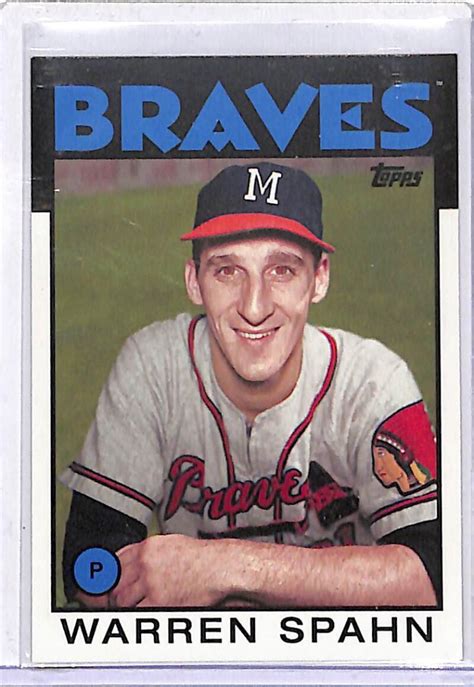 Topps Archives Warren Spahn Milwaukee Braves Baseball Card Id