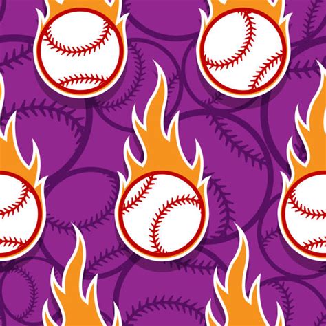 Baseball On Fire Background Illustrations, Royalty-Free Vector Graphics ...