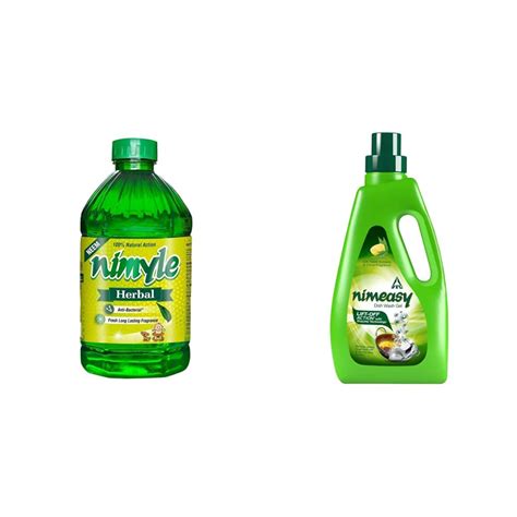 Nimyle Herbal Floor Cleaner 2L And Nimeasy Dishwash Liquid Gel 1L