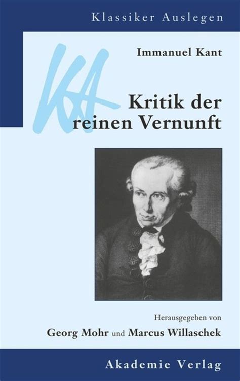 Immanuel Kant Kritik Der Reinen Vernunft