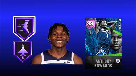 Dark Matter Invincible Anthony Edwards Gameplay In NBA 2k22 Myteam