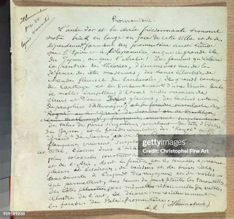 Manuscript Of Rimbaud Photos And Premium High Res Pictures Getty Images