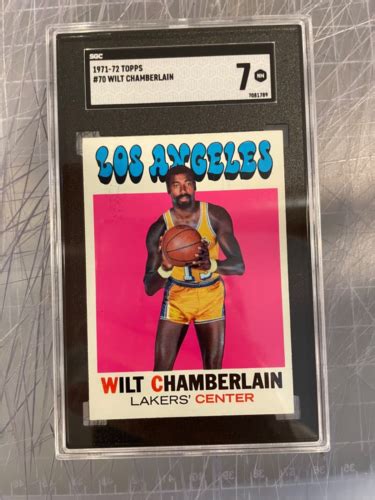 Topps Wilt Chamberlain Los Angeles Lakers Basketball Card