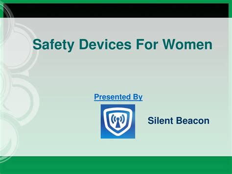 PPT - Personal Security Wearables and Devices for Women PowerPoint Presentation - ID:7556624