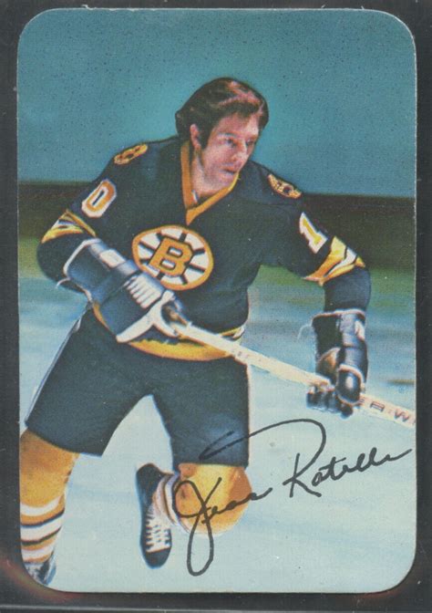 Topps Glossy Jean Ratelle Boston Bruins Hall Of Fame Ebay