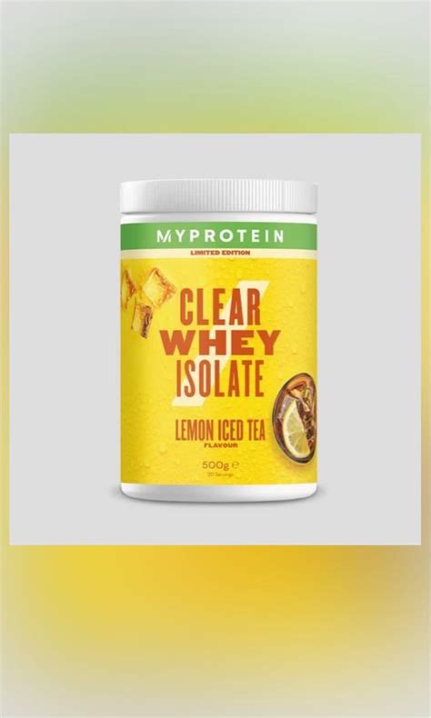 Myprotein Clear Whey Isolate Iced Lemon Tea Health Nutrition Health