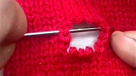 Easiest Way To Repair Holes In A Knitted Sweater At Home With A Sewing