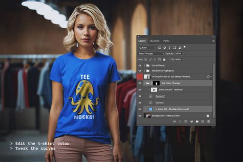 T-Shirt on Model Mockup – Free Design Resources