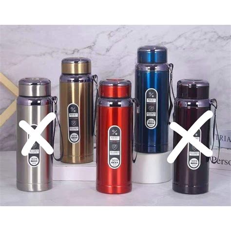 Jual TERMOS STAINLESS JUMBO SPORT PANAS DAN DINGIN 1000ML TERMOS