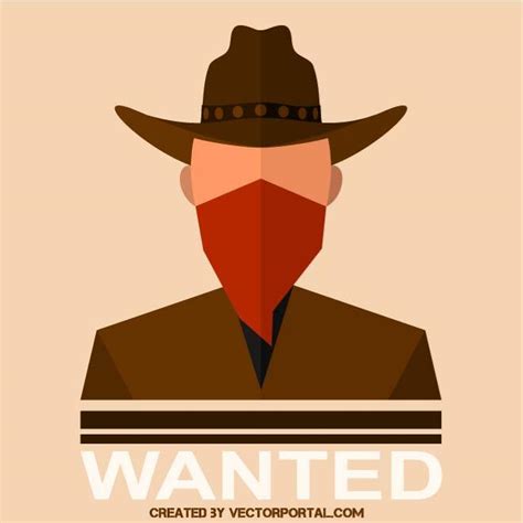 Western Wanted Poster Vector