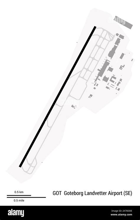 Map of Goteborg Landvetter Airport (Sweden). IATA-code: GOT. Airport ...