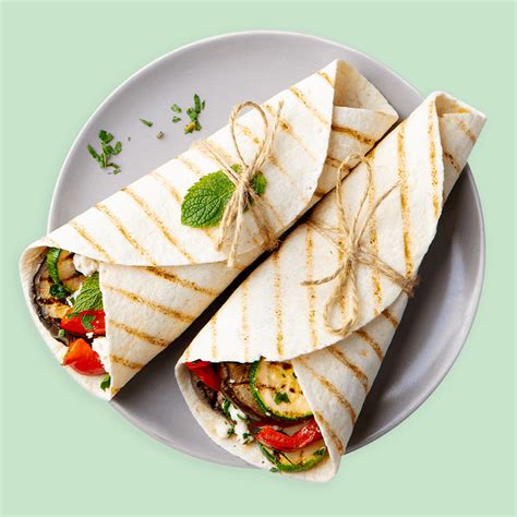 Vegetarian Hummus Wrap Healthy Wrap Embraced By Flavour