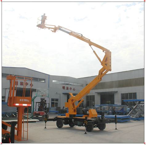 M Small Towable Trailer Mounted Electric Articulated Boom Lift