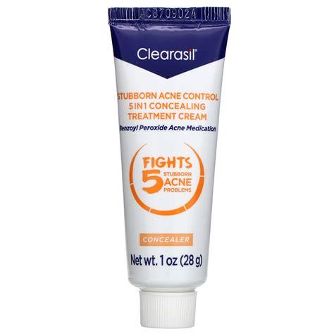 Clearasil Stubborn Acne Control 5 In 1 Concealing Treatment Cream 1