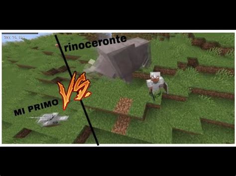 NOS PELEAMOS CON UN RINOCERONTE MINECRAFT CON MODS YouTube