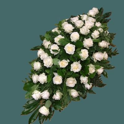 White Rose Casket Spray Buy Online Or Call