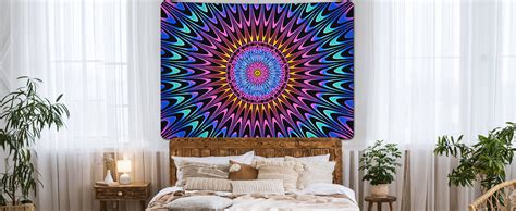 Amazon Atawlege Blacklight Tapestry Hippie Tapestry Uv Reactive