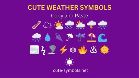 Cute Weather Symbols Copy And Paste