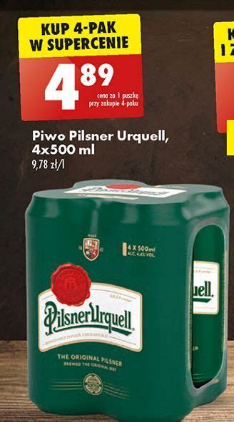 Promocja Piwo Pilsner Urquell W Biedronka