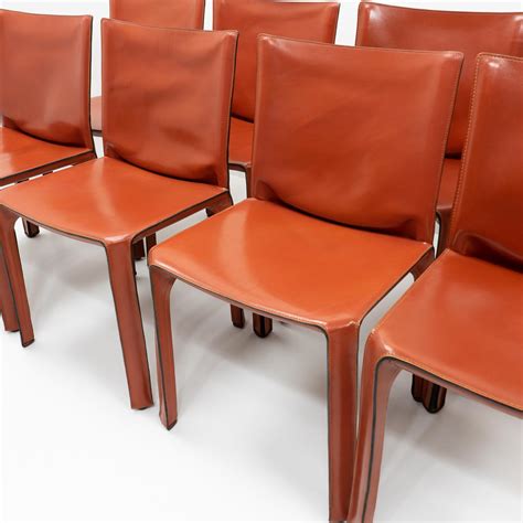 Italian Design Cab 412 Chairs By Mario Bellini For Cassina Set Of 8 For Sale At 1stdibs