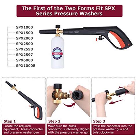 MATCC Foam Cannon Adjustable Snow Foam Lance For SPX Series Pressure