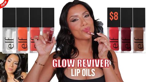 New 8 E L F COSMETICS GLOW REVIVER LIP OILS NATURAL LIGHTING LIP