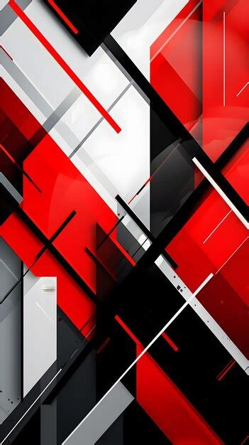 Premium AI Image | Abstract wallpaper Red white black