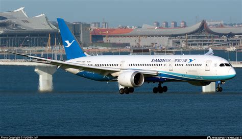 B 1357 Xiamen Airlines Boeing 787 9 Dreamliner Photo By YUCHEN MF ID