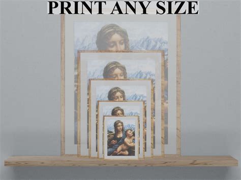 Da Vinci Madonna Yarnwinder Downloadable Gifts Wall Room - Etsy