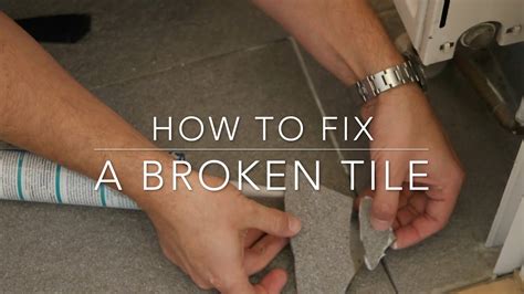 How To Fix A Broken Tile Youtube