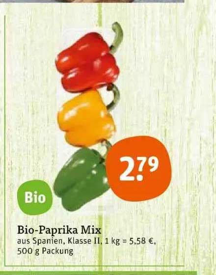 Bio Paprika Mix Angebot Bei Tegut Prospekte De