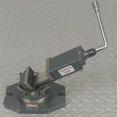 Milling Machine Vice 50mm Metex Bi Axis Two Way Swivel Base Tilting