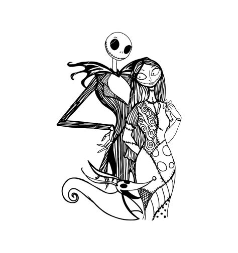 Jack And Sally In Heart Svg Couple Jack And Sally Svg The Nightmare