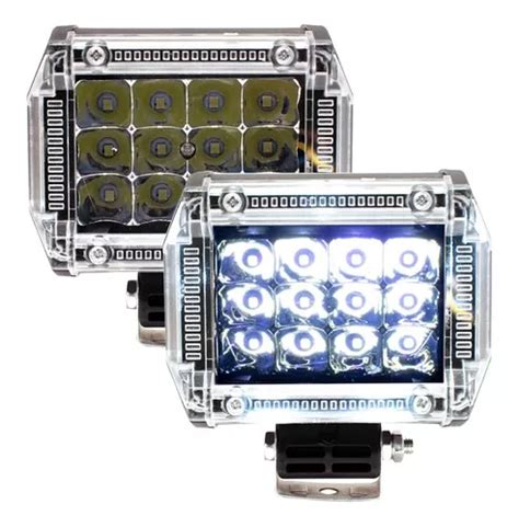 Par Faros Led Dually Auxiliar Fijo Estrobo Ojo Ngel