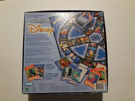 Disney Trivial Pursuit Animated Picture Edition 2002 Board Etsy