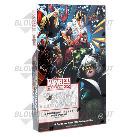 2021 22 Marvel Annual Trading Cards Box Upper Deck