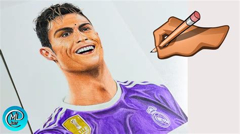 Video Disegno Ritratto Realistico Di Cristiano Ronaldo Al Real Madrid