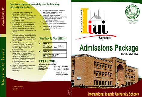 IIUI Schools brochure – International Islamic University