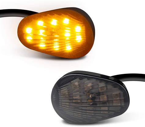 Amazon NTHREEAUTO Smoked Flush Mount LED Turn Signal Light