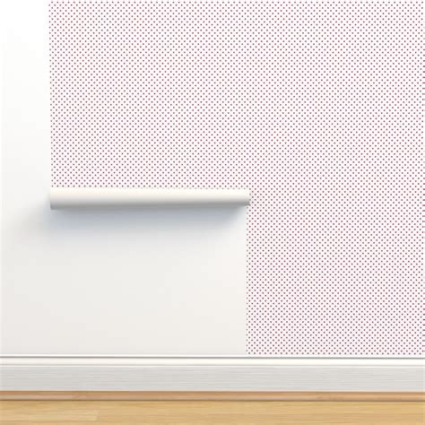 Smaller Scale Polkadots Viva Magenta Wallpaper Spoonflower