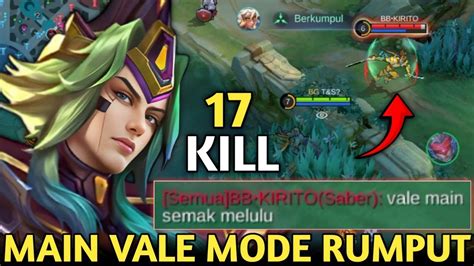 Vale Mode Semak Menggila Bikin Semua Musuh Kesel Setiap Lewat Semak