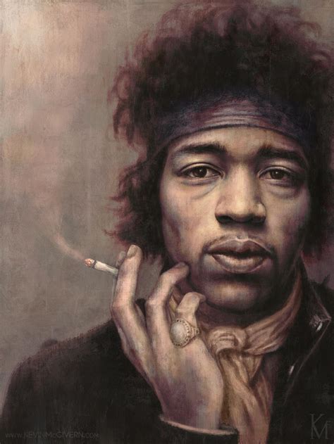 Jimi Hendrix Portrait by kevmcgivernart on DeviantArt