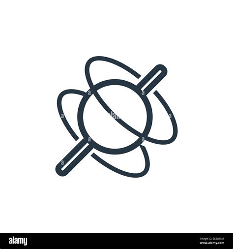 Quasar outline vector icon. Thin line black quasar icon, flat vector ...