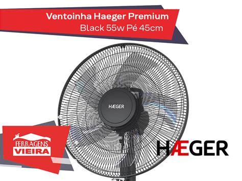 Ventoinha Haeger Premium Black W P Cm Ferragens Vieira