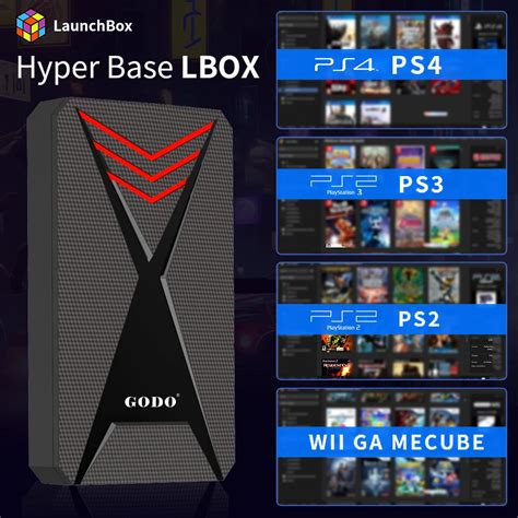 Hyper Base Lbox Game Hard Drive With 4200 Games For PS4 Wii PS3 PS2