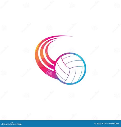 Volleyball Logo. Volleyball Ball Logo Design Stock Vector ...