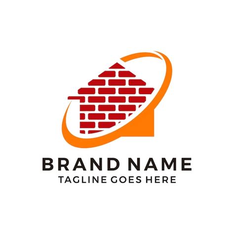 Premium Vector Masonry Brick Wall Logo Icon Template