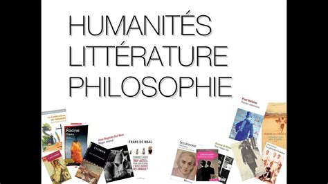 Humanit S Litt Rature Philosophie Sp Cialit Hlp Youtube